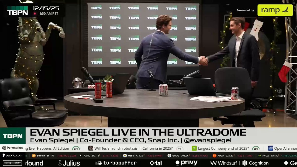 FULL INTERVIEW: Snap CEO Evan Spiegel on Snapchat, wearables, AI, California, and more.