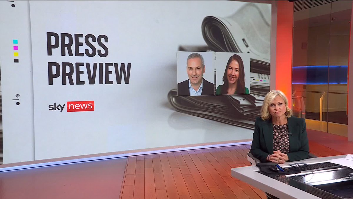 Tonight Anna Botting is joined by @kevin_maguire and Claire Ellicott to take a look through Tuesday's newspapers in our #presspreview 🕰️ 2230 📺 Sky 501, Virgin 602, Freeview 233 and YouTube