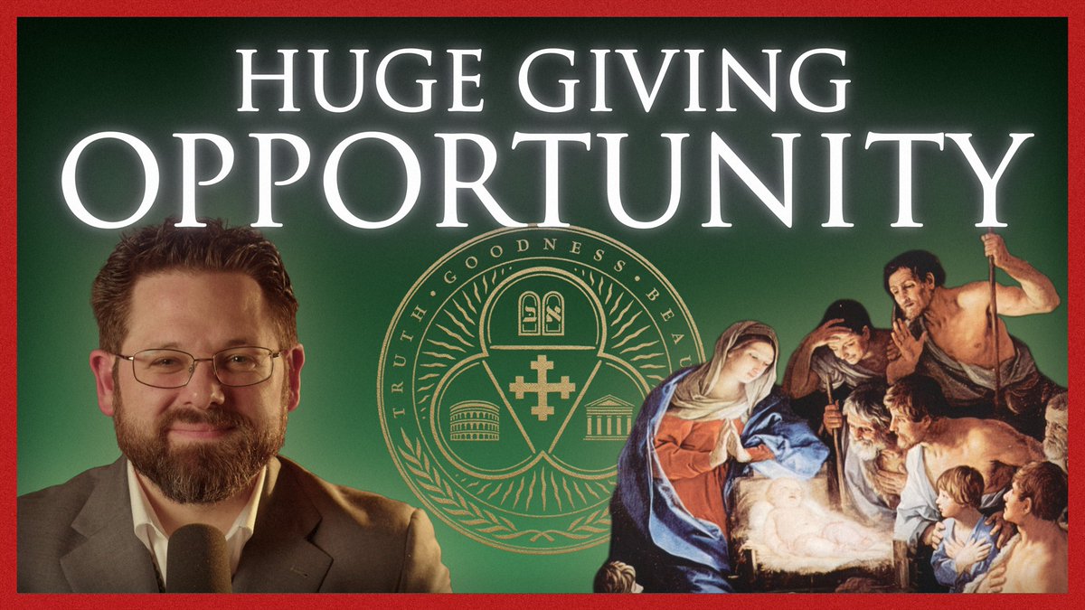 For this holiday season, a generous patron has offered to match the gifts of new/increasing monthly patrons for a WHOLE YEAR (up to $50,000)! All gifts are tax deductible. Thank you for considering Eternal Christendom for your Holiday almsgiving!