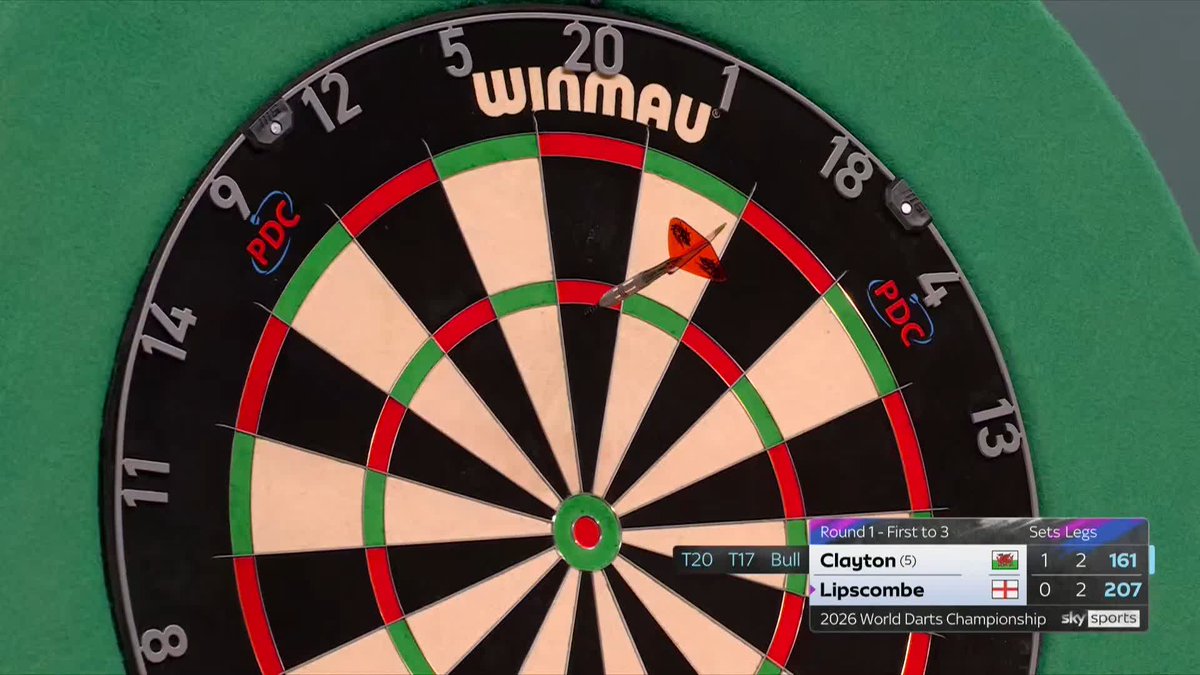 LIPSCOMBE DRAWS LEVEL! Adam Lipscome pins D4 with the last dart in hand to clutch up the second set. 📺 #WCDarts | R1