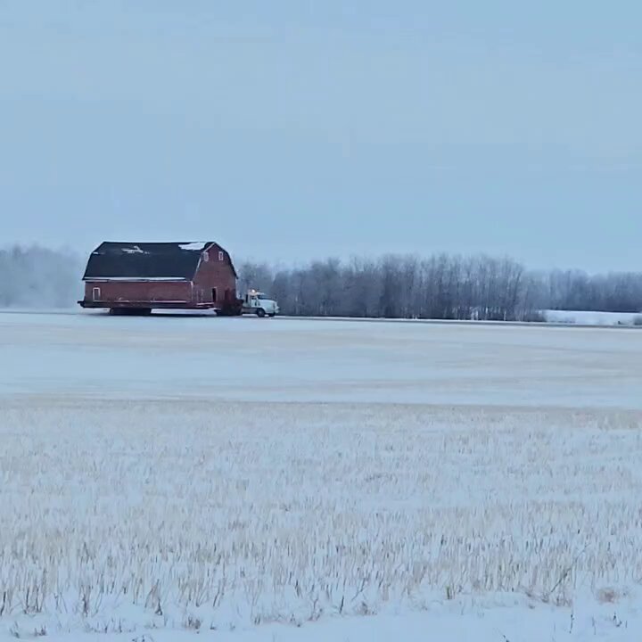 Just a barn flyin' down the road! Nbd