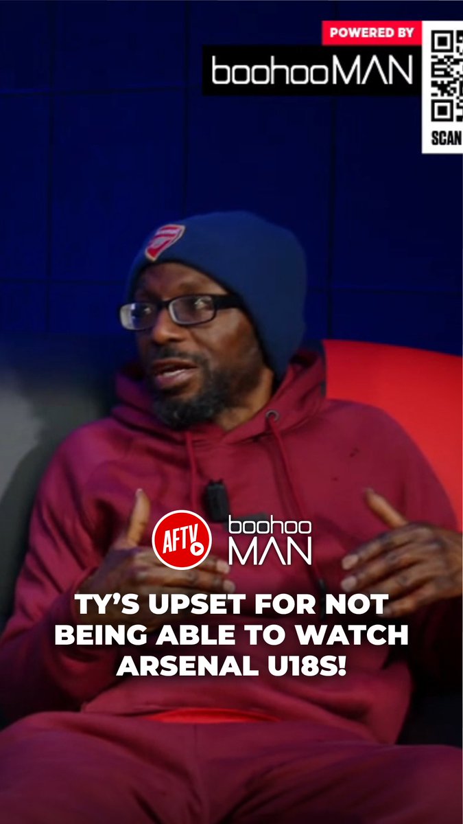 Ty's upset because he missed the Arsenal U18s game! 😂 🤑 Use code ‘AFTV10’ for an EXTRA 10% OFF all boohooMAN menswear, excluding selected lines: #ad #BiasedPremierLeague
