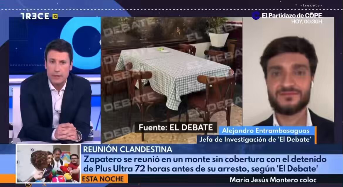 💣BOMBAZO de Alejandro Entrambasaguas sobre Zapatero: “Esto es solo la punta del iceberg. Lo que se va a poner encima de la mesa es su futuro judicial. Zapatero pilotó el rescate de Plus Ultra. En los próximos días daremos más detalles en El Debate”.