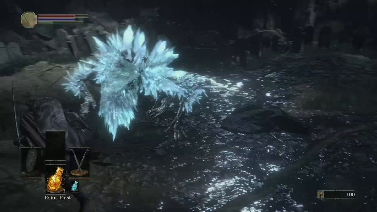 This fuckin boss is so terrible. Boring ass moveset, constantly runs away, like 50k HP lol I'm doing no damage... even asylum demon is better than this. Terrible first boss