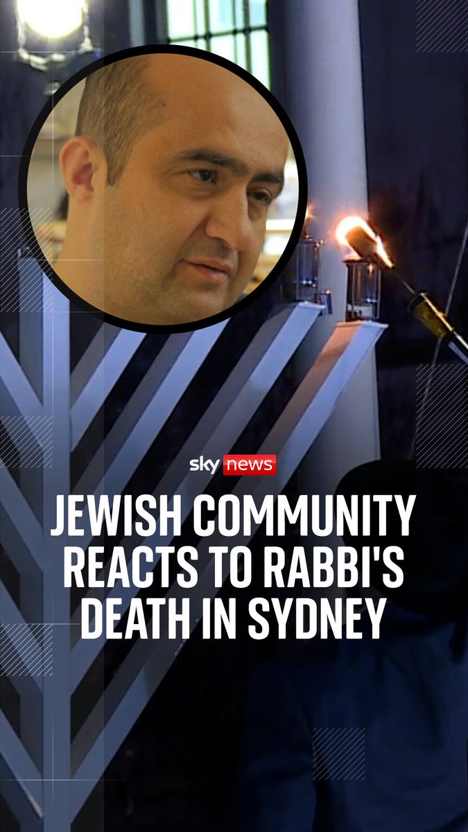 Various members of the Jewish community speak to Sky News following the terrorist attack in Sydney. Rabbi Eli Schlanger, who was killed in the attack, grew up in north London and was described as "always doing exceptionally good work".