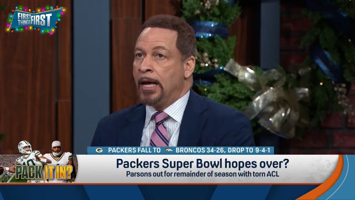 .Chris Broussard isn’t giving up on his Packers just yet: “I still think they have a chance because they were a good team in my opinion before they traded for Micah… But they’re not the best team on paper anymore.”