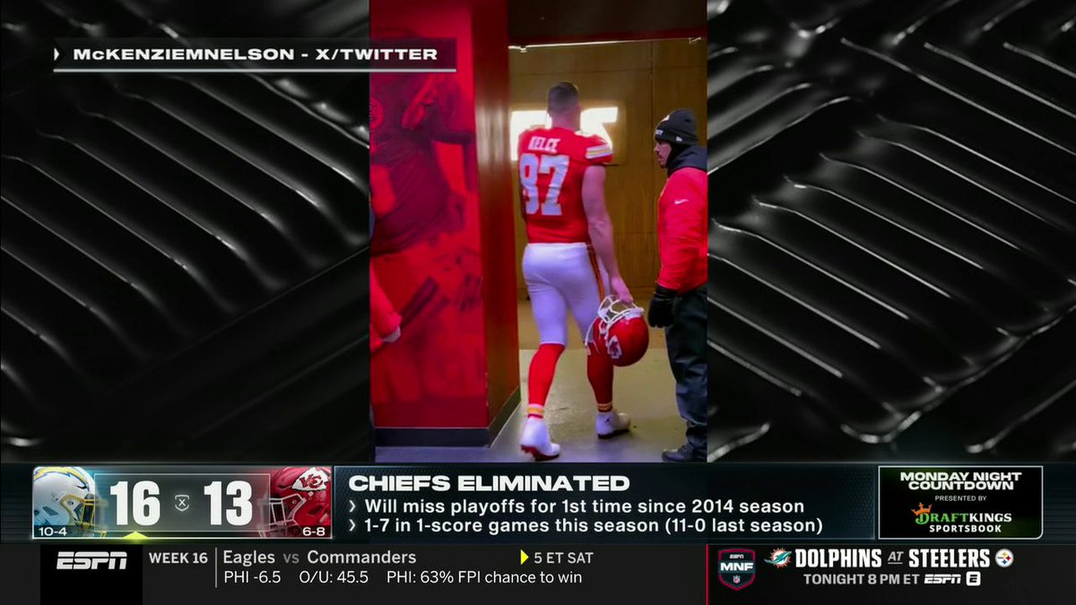 .Jason Kelce on whether Travis Kelce is weighing retirement at the end of the season. "To nail that decision you gotta step away from the game for a little bit ... It's too fresh."