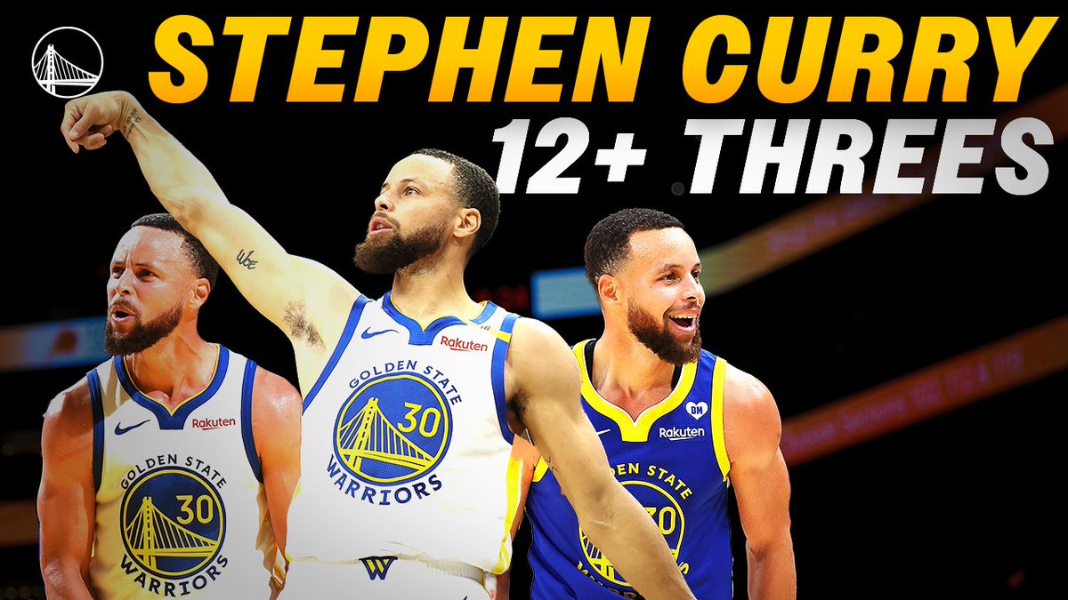 Every time Stephen Curry made 12+ threes in a game 👌
