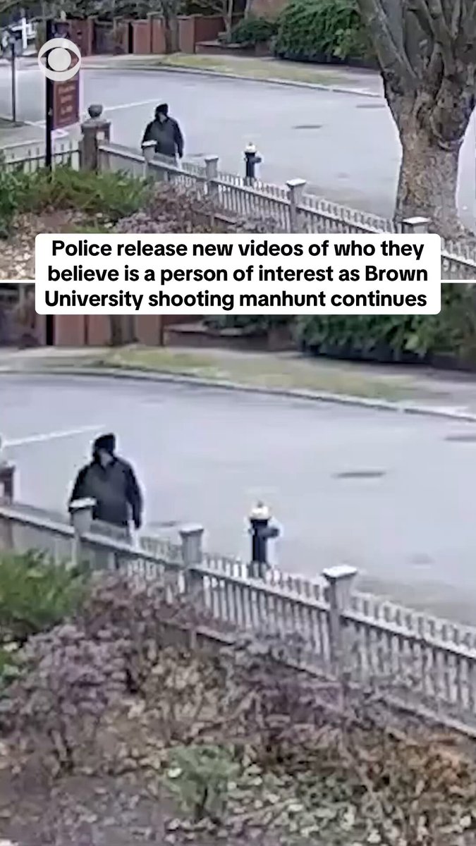 As the search continues for the gunman who killed two students and wounded nine others at Brown University over the weekend, Providence Police on Monday released additional videos of who they believe is a person of interest dressed in black, wearing a face mask and hat, while walking near the area of Hope and Benevolent streets. Video was taken from around 2 p.m. on Saturday, Dec. 13 — two hours before the first 911 call came in on the day of the shooting, Chief of Police Col. Oscar Perez said. The FBI also announced that a reward of up to $50,000 is being offered for any information that leads to the identification, arrest and conviction of a suspect.