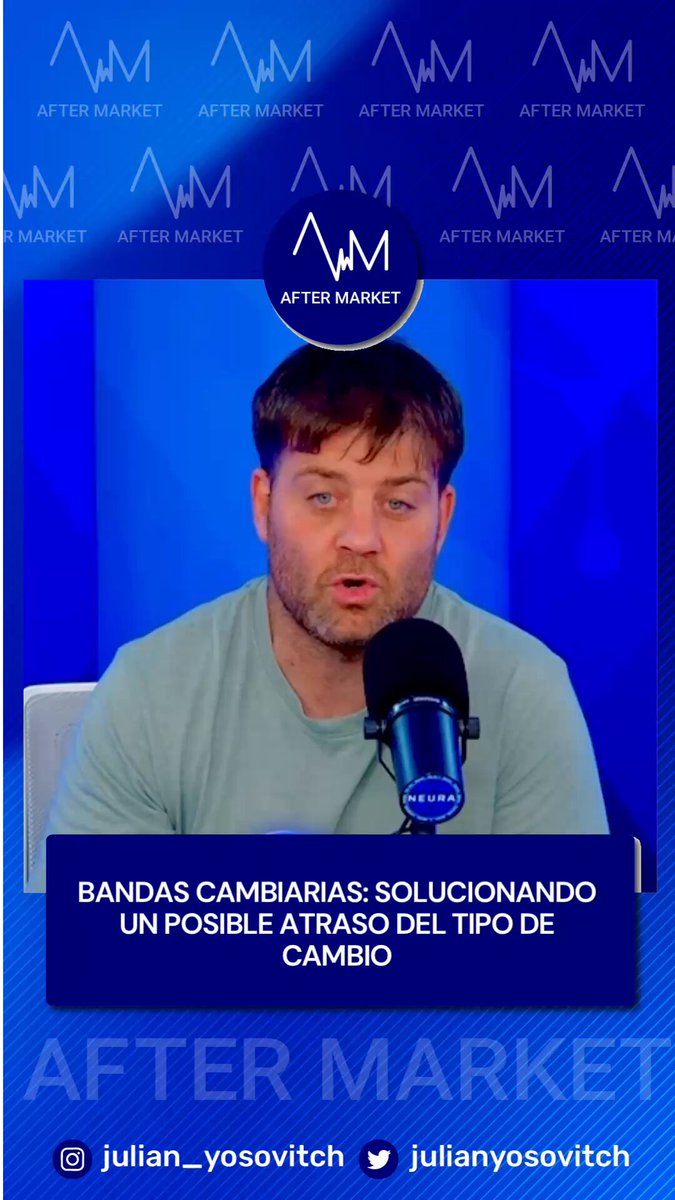 🚨BANDAS: SALUDEN AL ATRASO CAMBIARIO QUE SE VA🚨 ➡️Uno de los reclamos que realizaban los economistas del mercado es que el actual esquema cambiario podía generar algún escenario de atraso cambiario en términos reales ➡️A partir de esta modificación en el actual esquema cambiario, se ata el ritmo de la banda superior a la inflación ➡️Así, los riesgos de atraso cambiario, se ven prácticamente eliminados ➡️El esquema de banda se mantiene para continuar con un escenario de baja, volatilidad en el tipo de cambio, y que esto permita dar previsibilidad a los agentes en materia del dólar ➡️Además, el gobierno introduce un programa de compras de dólares continuo para poder acumular reservas ➡️Esto también contribuye a un anclaje en las expectativas No te pierdas el último Aftermarket en Neura con Federico Dominguez Tomás Carrió y Federico Filippini de Adcap Grupo Financiero 👇👇👇👇👇👇👇👇👇👇👇👇👇
