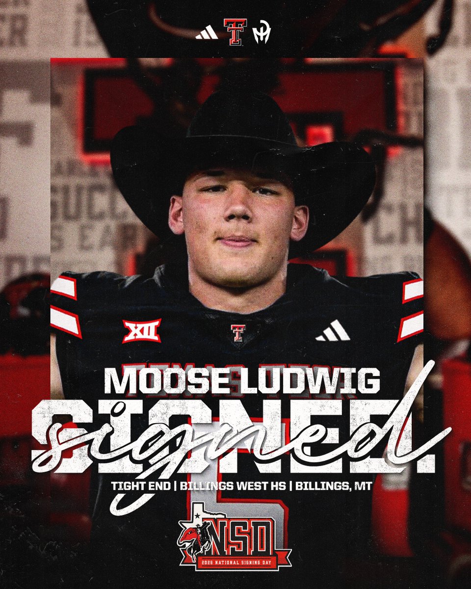Officially a Red Raider ✍️ Welcome home, Matt Ludwig!