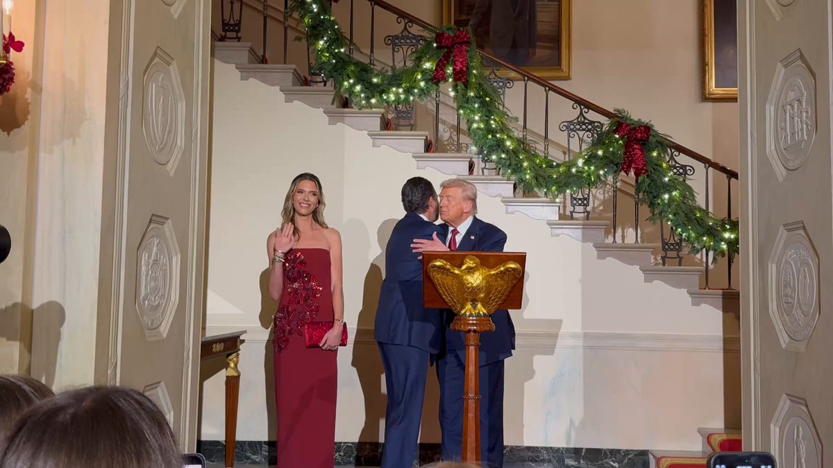 BREAKING NEWS: President Trump just announced at the White House that his son Donald Trump Jr. and his girlfriend Bettina Anderson are getting married! They just got engaged. Congratulations to them both.