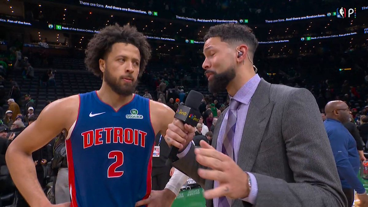 "I love this game. I love having the ball in my hands." Cade Cunningham speaks with Austin Rivers after his 32 point performance.