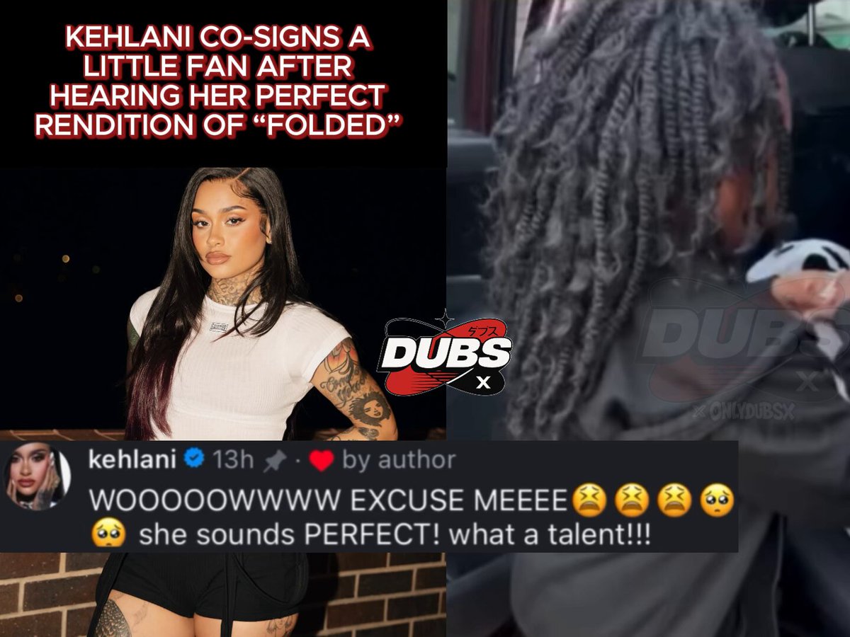 Kehlani co-signs a little fan after hearing her PERFECT rendition of “Folded” 👏🏾🔥