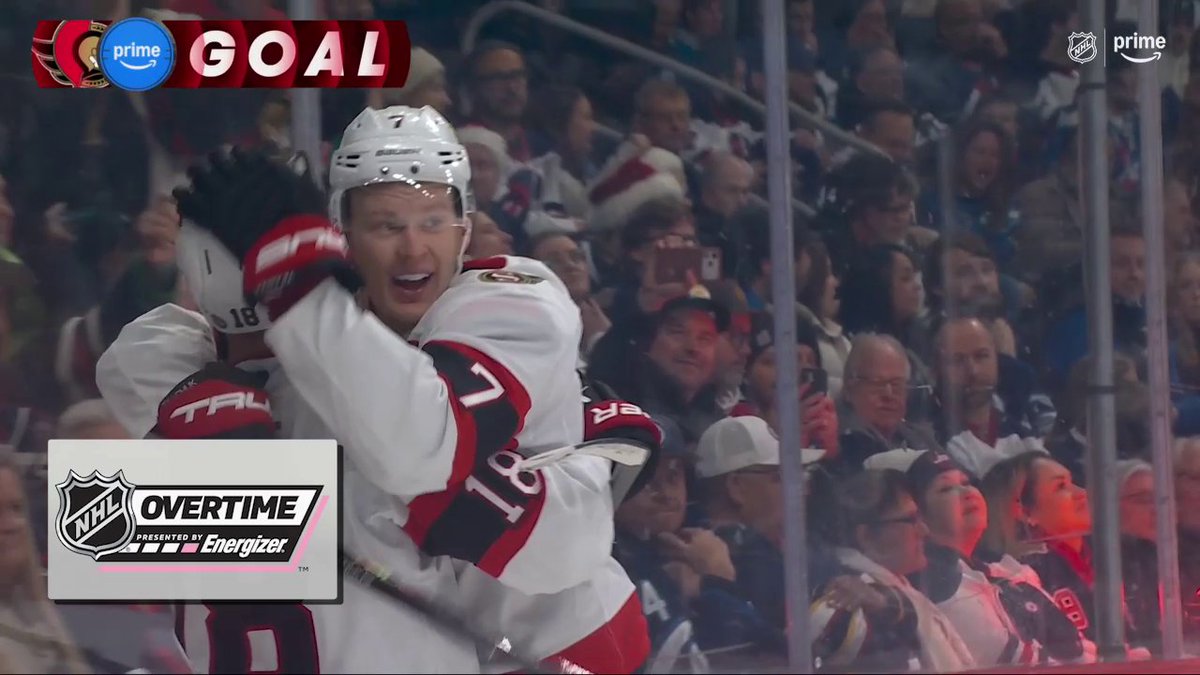 HEY, HEY, WHADDYA SAY! 🙌 Brady Tkachuk wins it in Energizer overtime!