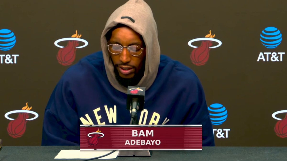 Bam on the offense being poor recently "We overthink our 3s. Sometimes I think we are too open. We double drive and drive into traffic. A lot of this can get figured out just get to the drawing board and back to the basics" (via Miami HEAT)