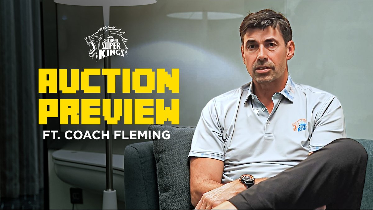 Reflections. Strategies. New outcomes. 💪🔨 The Gaffer breaks down his auction thoughts. 🎥💛 #IPLAuction #WhistlePodu