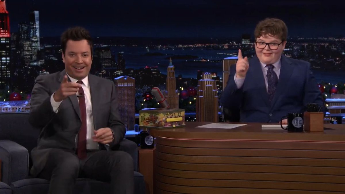 Jake Connelly might be coming for Jimmy’s job 🤣 #FallonTonight #StrangerThingsOnFallon