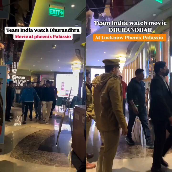 Indian cricket team members went to watch #Dhurandhar. At this point, Most Indians aren’t missing a single chance to rub salt on the left lobby’s wounds. #Dhurandhar2 #DhurandharReview