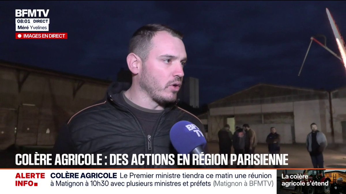 💬 "On bloque les deux qui vont vers Paris" Des actions organisées par les agriculteurs ce mardi en région parisienne