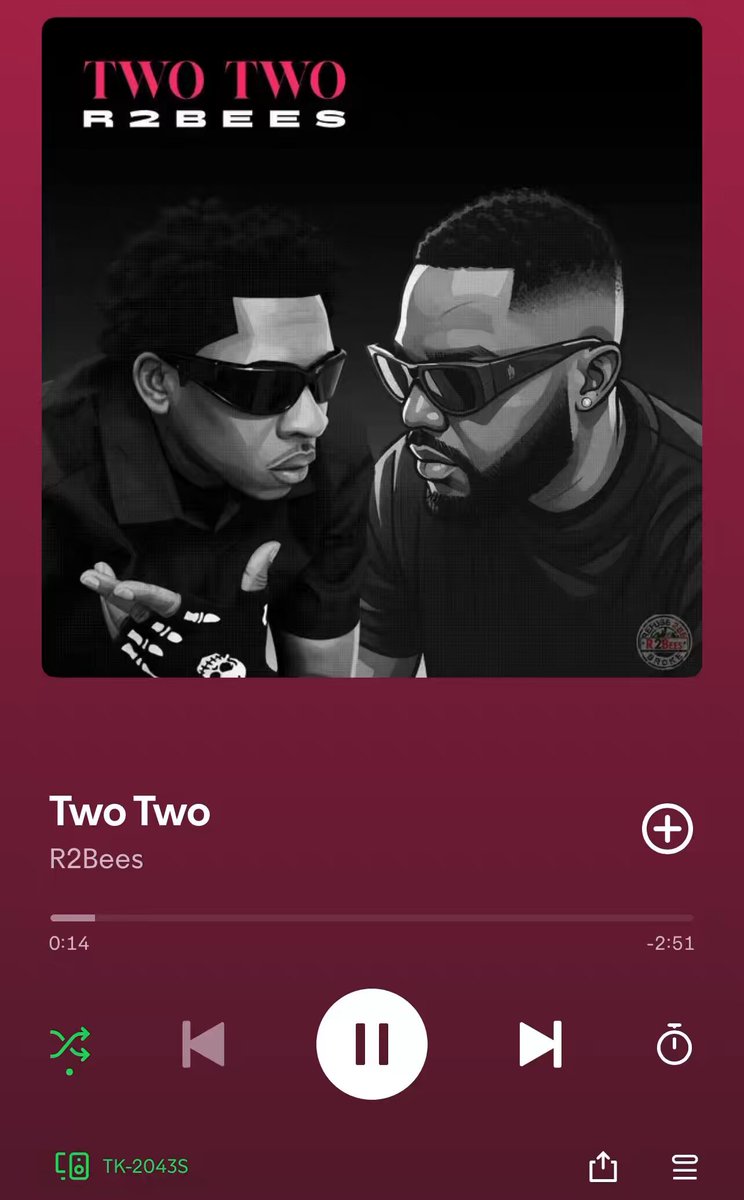 Brand new single from R2bees - Two Two 🔥🔥🔥🔥🔥 Tema boys are back !! Mugeez vocals god 🐐. Song produce Mogbeatz. Omar Sterling verse 🔥🔥