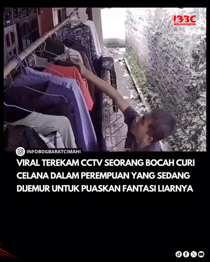 Wargi, kade euy popoéan Seorang warga membagikan pengalaman ngerinya setelah sering kehilangan pakaian dalam (CD) saat dijemur. Karena curiga sudah hilang 5 pcs, akhirnya korban memasang CCTV. (cont)