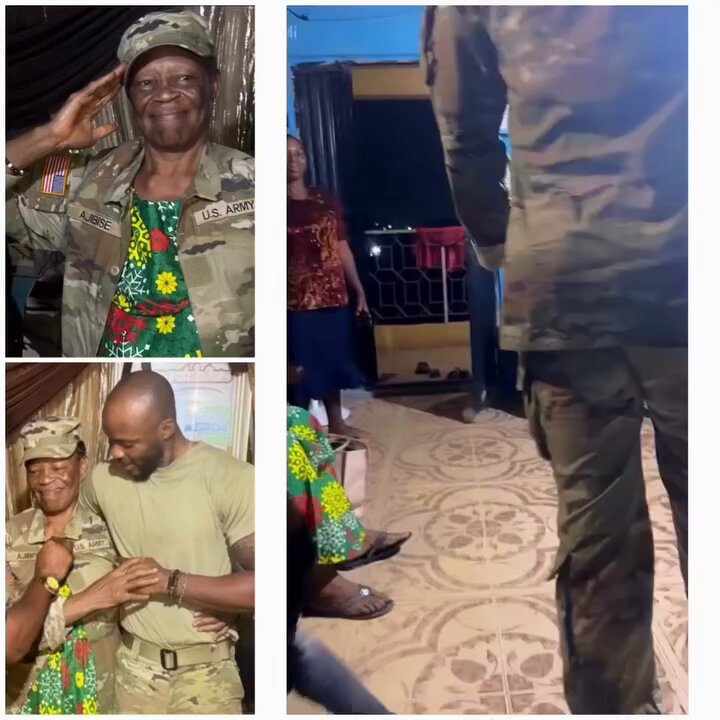 Heartwarming moment Nigerian mum reunites with her son seven years after he left home to join the US Army Jarvis Fola Peller Supreme Court #spadexshowmaxsport Akpabio