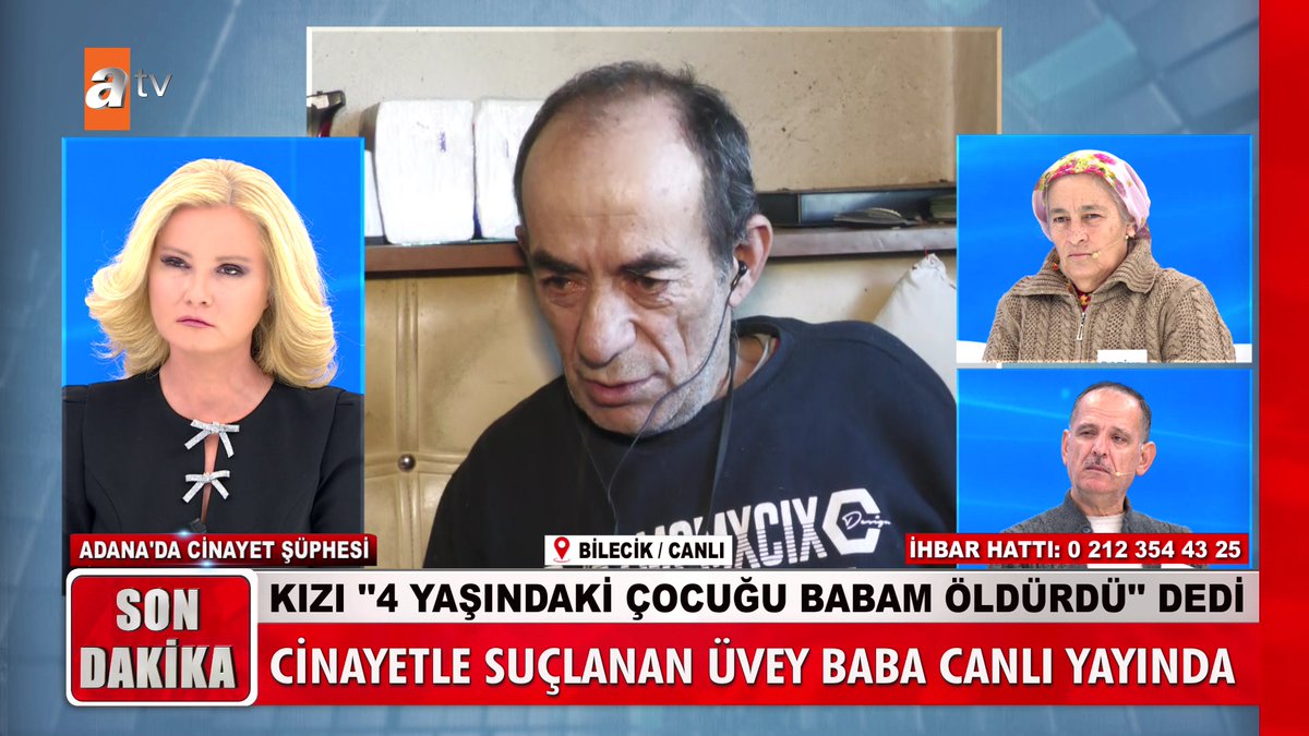 Kızı "4 yaşındaki çocuğu babam öldürdü" dedi! Cinayetle suçlanan üvey baba canlı yayında... #MügeAnlıİleTatlıSert #MügeAnlı atv