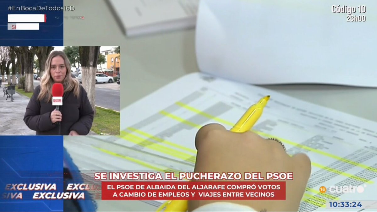 #EXCLUSIVA | Se investiga un pucherazo en el PSOE de Albaida del Aljarafe, Sevilla. ➡️ El PSOE de este municipio compró votos por puestos de trabajos y viajes a sus vecinos. 🔴 #EnBocaDeTodos16D en Cuatro con Nacho Abad 🇺🇦 ➡