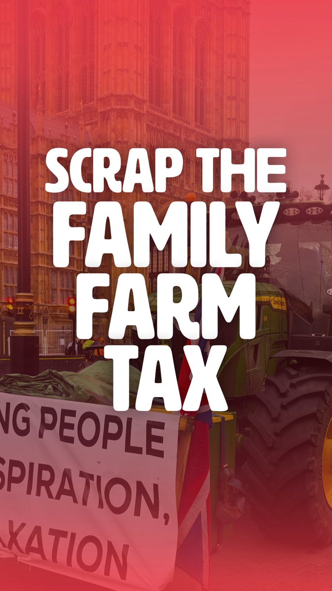 Scrap the Family Farm Tax! I’ve been out meeting farmers again in Westminster, protesting against this cruel tax. If this goes ahead, it could mean the end of British farming as we know it. Keir Starmer - please just do the right thing and scrap it.