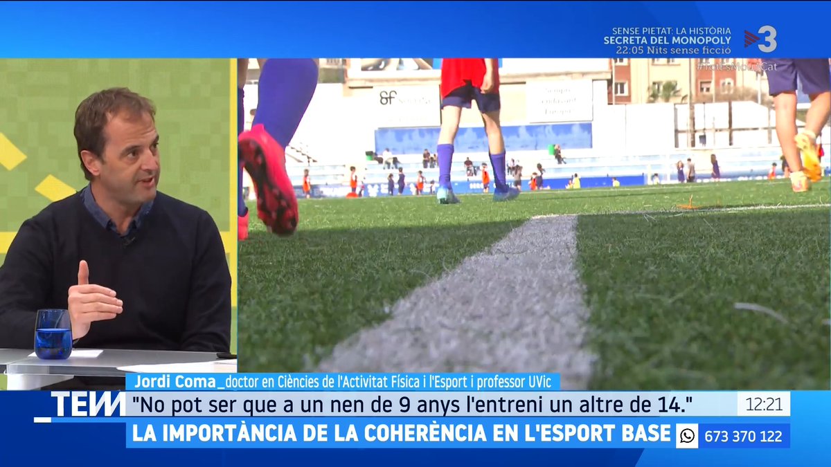 🔴 L'esport base, dirigit per professionals "No pot ser que, a un nen de nou anys, l'entreni un altre de catorze", Jordi Coma, doctor en Ciències de l'Activitat Física i l'Esport i professor UVic #TotEsMou3Cat ▶