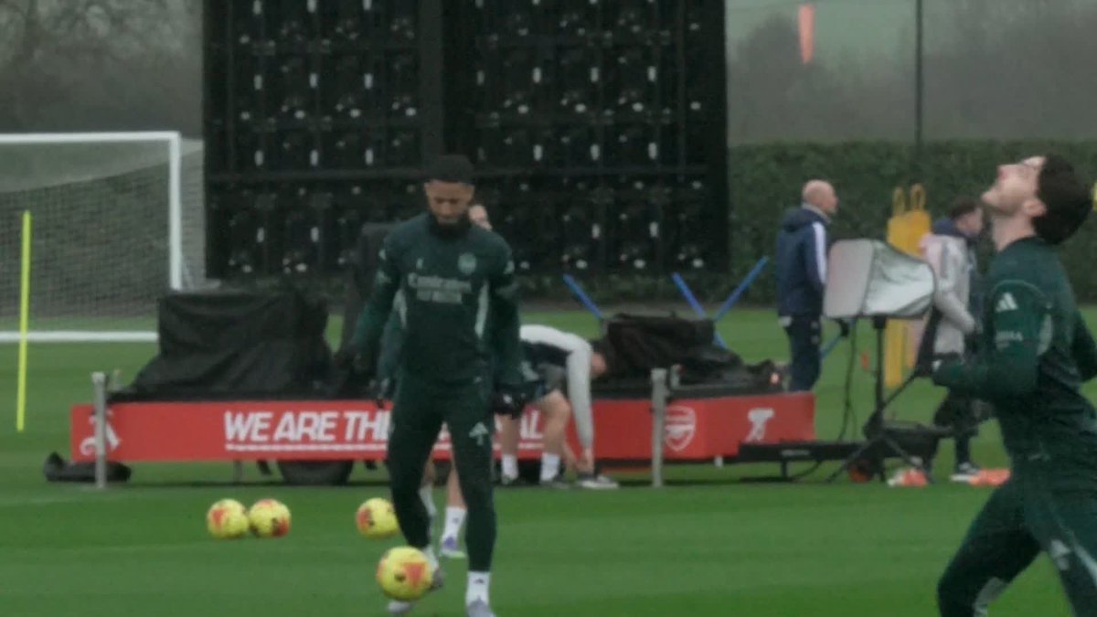 Arsenal defender Gabriel remains absent from training, along with Ben White who was forced off with a hamstring injury against Wolves 🔴