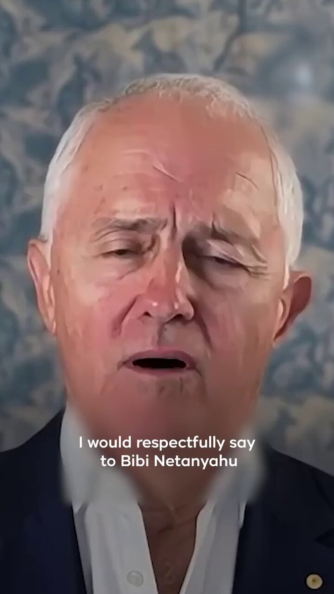 🇦🇺🇮🇱 Australia's Former Prime Minister Malcolm Turnbull SLAMS Netanyahu. Tells him to “stay out of our politics" in response to his claim that Australia’s support for a Palestinian state caused the Bondi Beach Attack I DESPISE when people politicize a horrific tradgedy