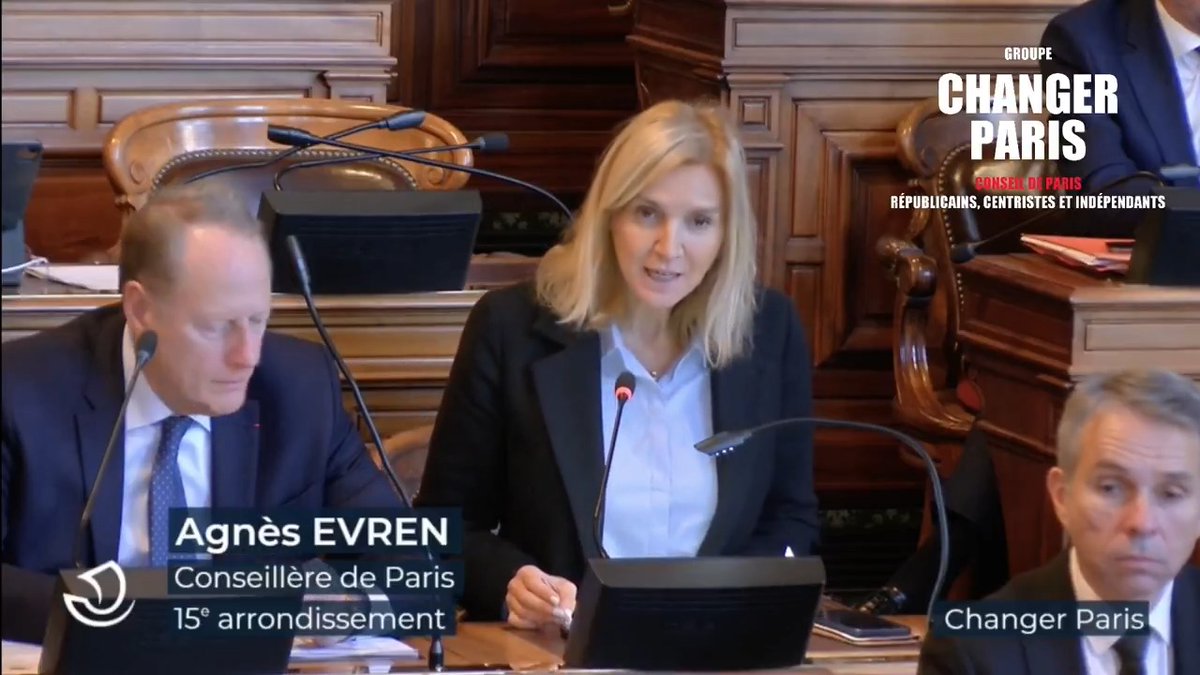 .Agnes Evren💬: "En 15 ans, Paris a perdu 150.000 habitants, mais embauché 12.000 fonctionnaires de plus. Pour quoi faire? Le problème, ce n'est pas les fonctionnaires, mais les gestionnaires. C'est la bureaucratie de l'hôtel de Ville." #ConseildeParis