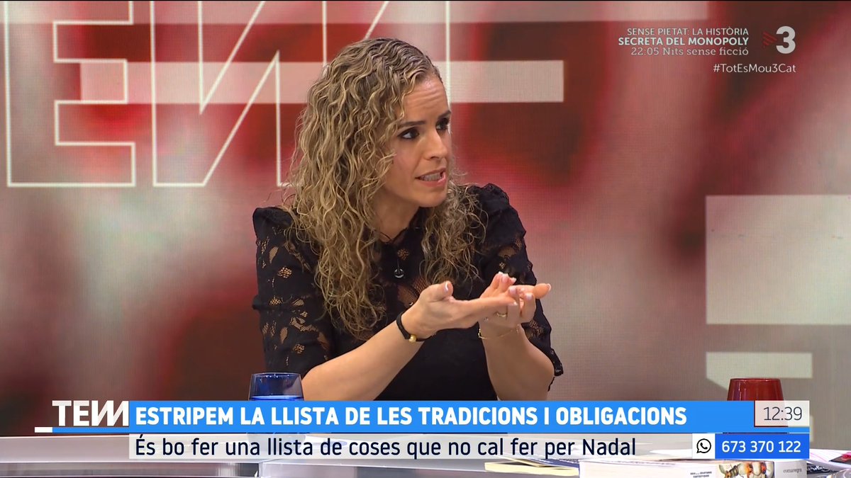🔴 Estripem la llista de tradicions i obligacions "Les festes de Nadal han de ser una alegria, no s'han de convertir en un malson", Cristina Martínez, psicòloga #TotEsMou3Cat ▶