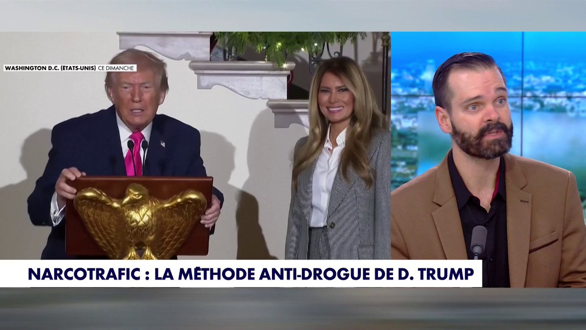 «Quand Donald Trump explose une tonne de drogue dans un bateau, il y en a cent qui poussent en attendant», raille Benjamin Camboulives, porte-parole alternative Police CFDT, dans #MidiNews