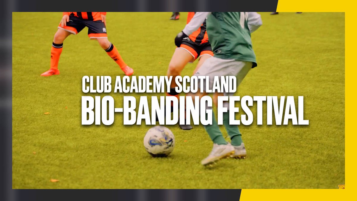 Club Academy Scotland ran the largest bio-banding festival in youth football last month. Bio-banding sees late maturers play against younger players that are a closer physical match, while early maturing players are matched with older players. ➡️