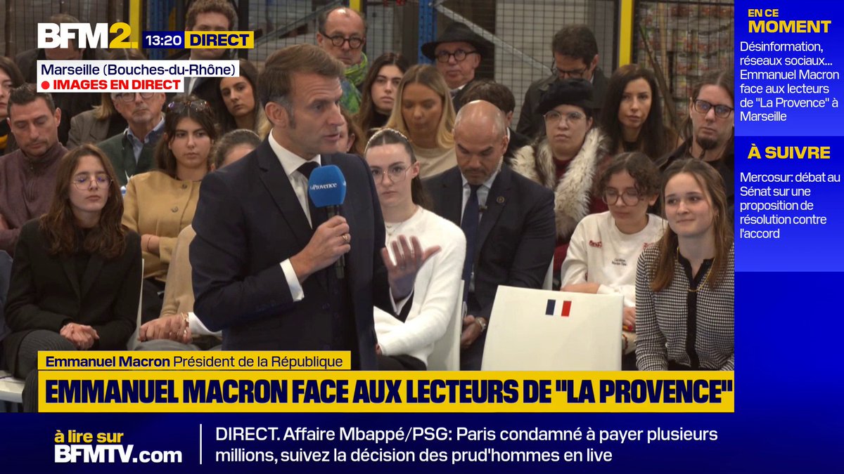 Interdiction des réseaux sociaux aux plus jeunes : "Je pense qu'on y est prêt", estime Emmanuel Macron #BFM2
