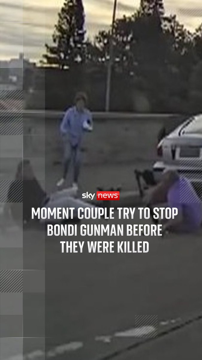 New footage has emerged of a couple who tried to confront one of the Bondi Beach gunmen before they were both shot dead. Boris and Sofia Gurman, a Russian-Jewish couple living in Bondi, have been identified as the first two victims of the attack.