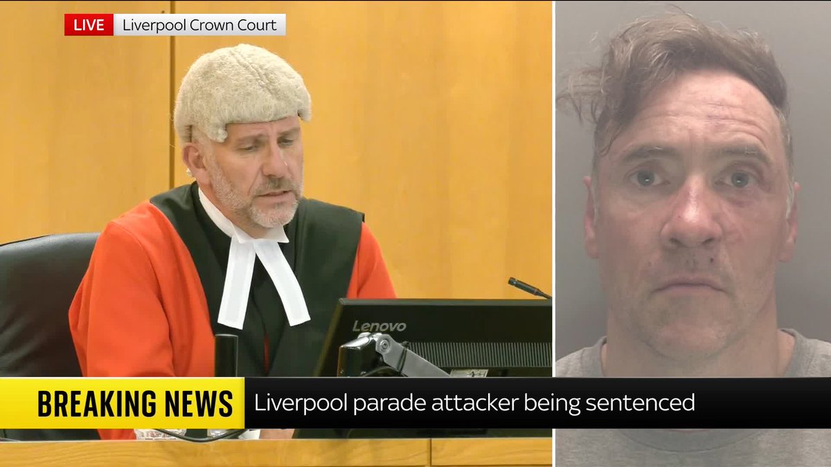 BREAKING: Paul Doyle, 54, is jailed for 21 and a half years after driving into crowds at the Liverpool Premier League victory parade. Doyle last month pleaded guilty to 31 offences, relating to 29 victims aged between six months and 77 years.