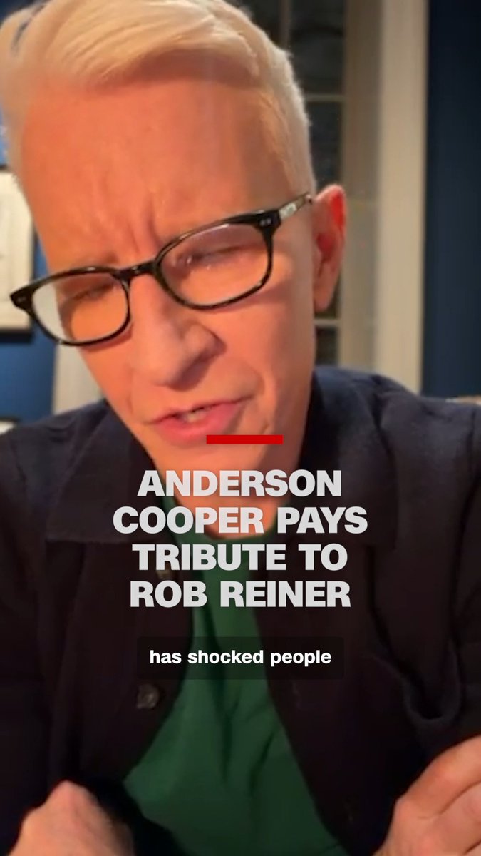 CNN's Anderson Cooper remembers legendary film director Rob Reiner, reminiscing on his interviewing with Reiner about one of his favourite films "This is Spinal Tap." Reiner and his wife Michele Singer Reiner were found dead at their home on Sunday and their son Nick has been arrested in connection with their deaths.
