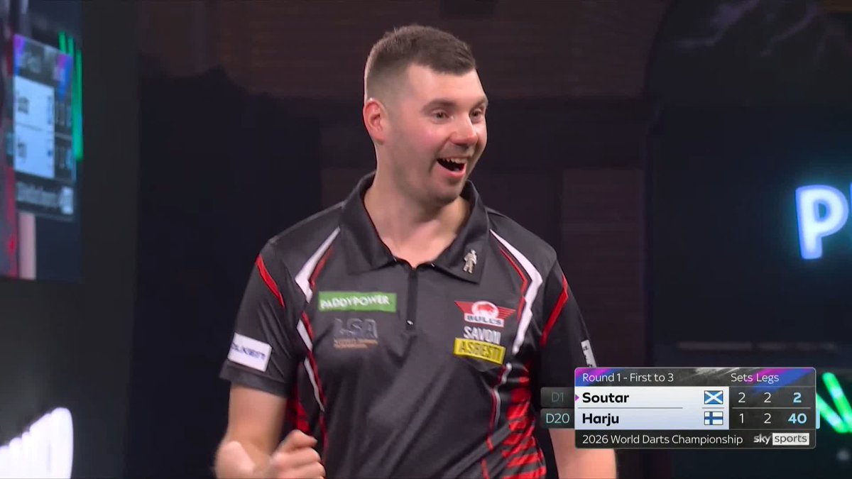 UNBELIEVABLE DRAMA! Alan Soutar misses TEN match darts and Teemu Harju somehow survives! We're going all the way here! 📺 #WCDarts | R1