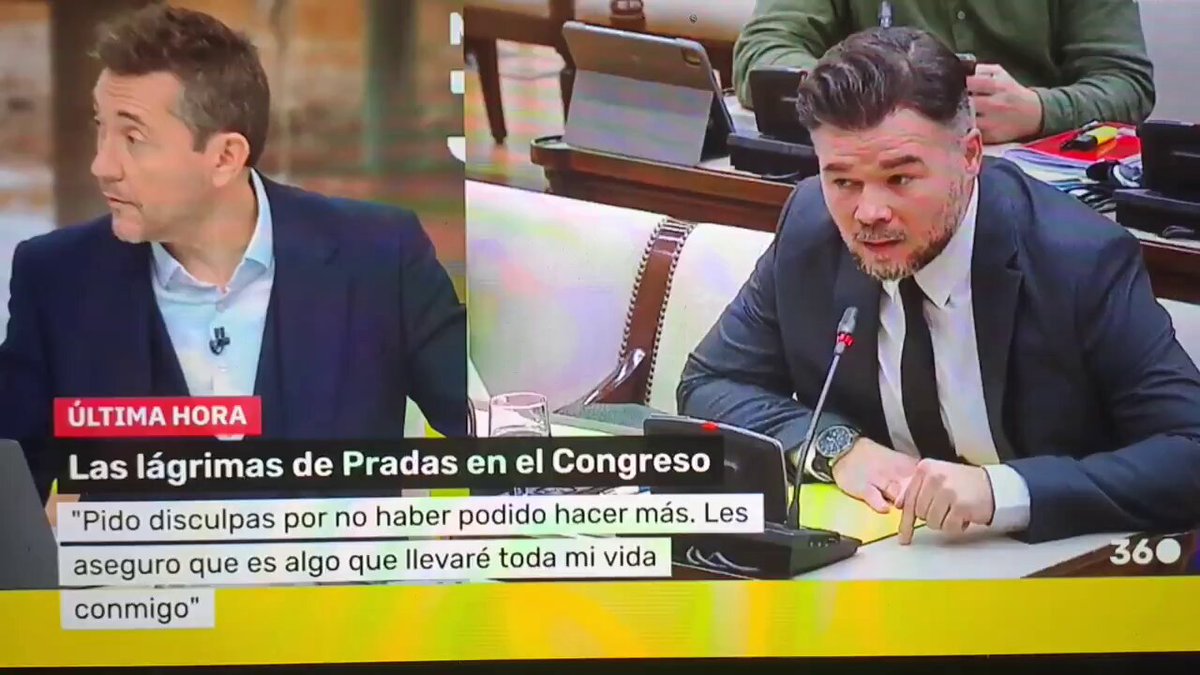 Esto de Sarah Santaolalla sobre lo sucedido entre Gabriel Rufián y Salomé Pradas en la comisión de la DANA, es para ponerlo en bucle. Me faltan manos para aplaudir. - Villareja, PSOE, PP y Vox, Zapatero, Peugeot, Juanma Moreno.