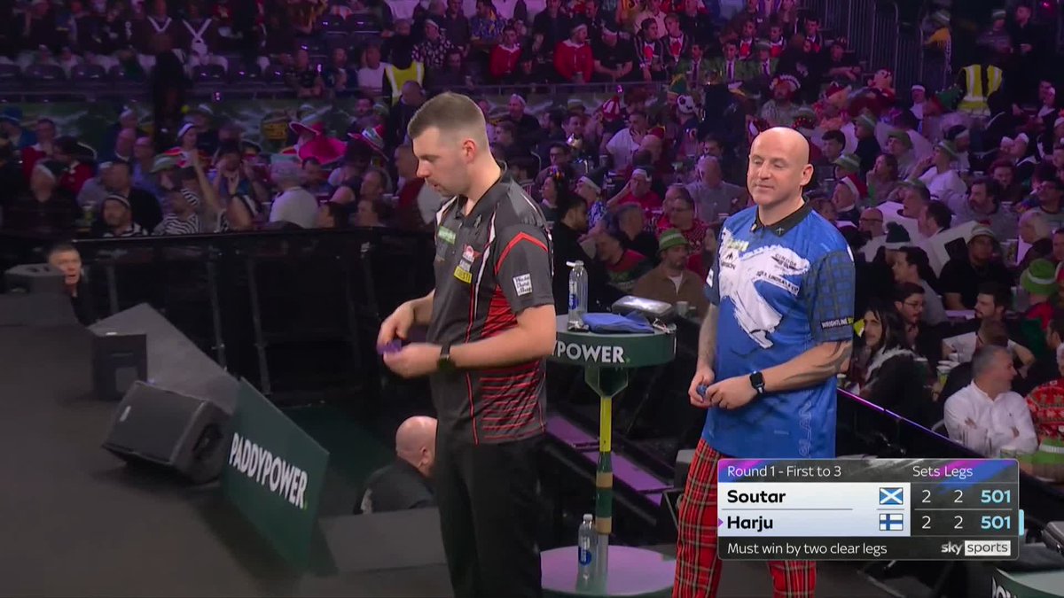 SOUTAR STAYS ALIVE! George Noble 🤝 Ally Pally tie-breaks! Alan Soutar sinks a classy 112 finish to set up a dramatic fifth-set tie-break! 📺 #WCDarts | R1