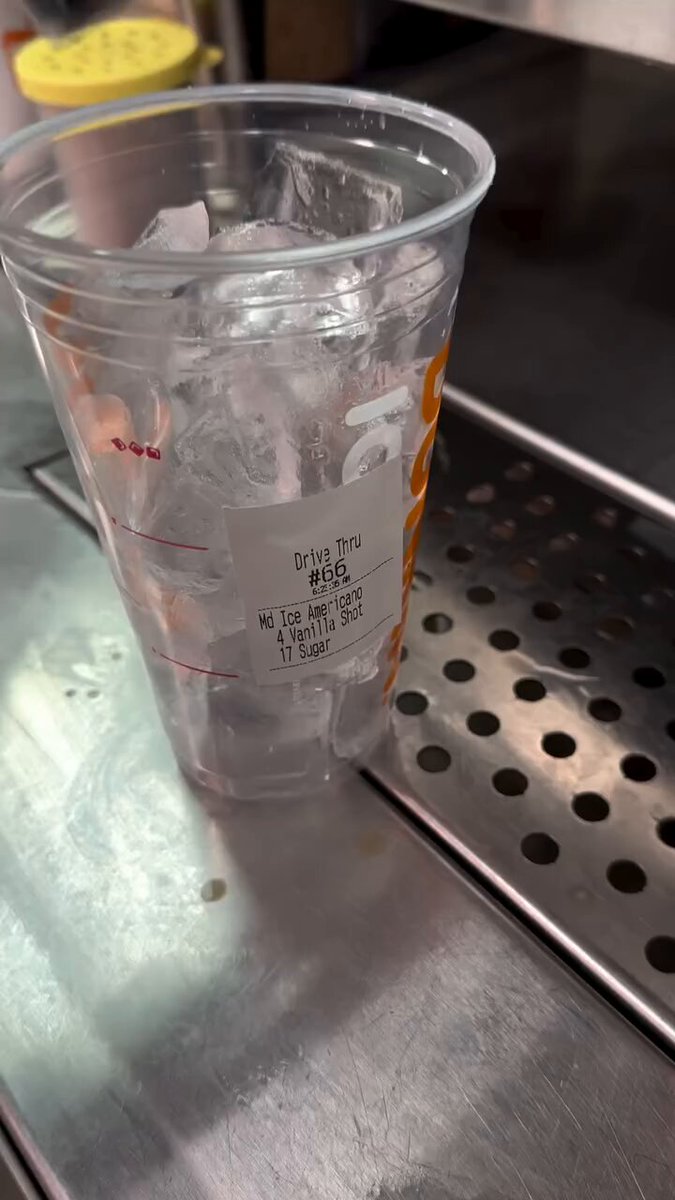 When they order water with sugar