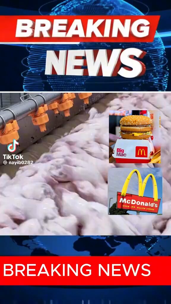 Disgusting 🤢 I’m glad that I never liked Mc Donald’s and they say that the meat is also human remains from the trafficked children for ADR£NOCHROME!