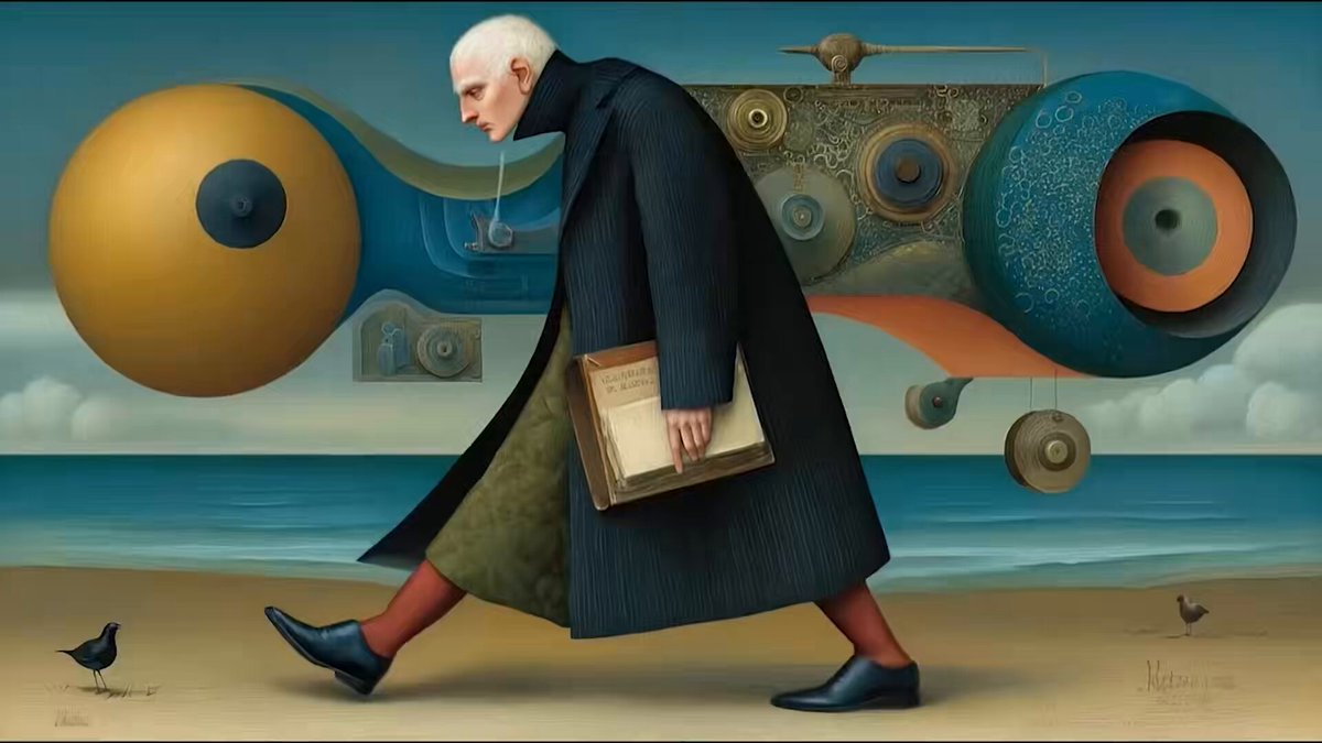 Meet the wandering poets. #Midjourney images #VEO3 animation and song Suno Made this style using personalization code along with a style ref code. It’s like a painting cone to life. #ai #aiart #aivideo #aimusic