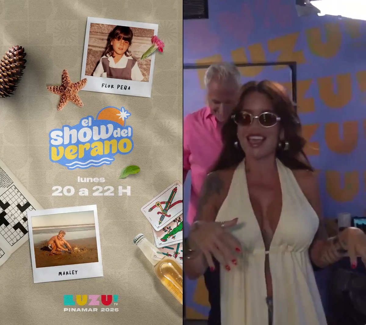 "Flor Peña": Porque Luzu TV anunció un programa con Florencia Peña y Marley para el verano del 2026