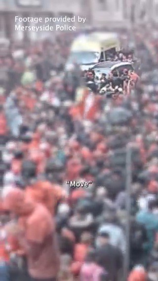 Paul Doyle screams 'move out the f***ing way' on dashcam as he ploughs into LFC crowd