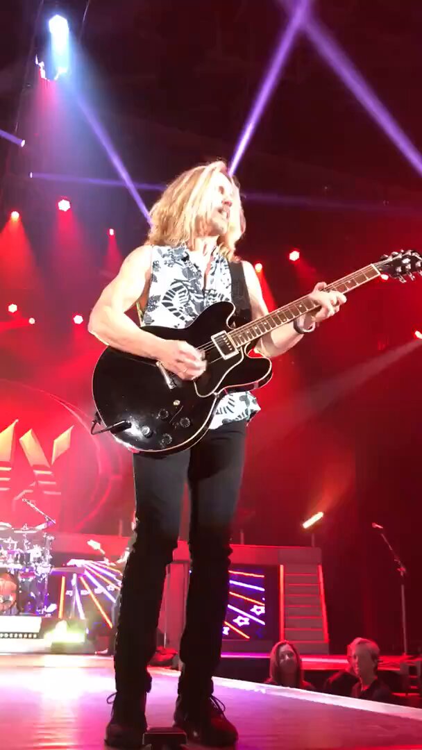 Today is a special one. Fifty years ago, Tommy Shaw stepped onstage with Styx for the very first time. December 16, 1975 marked his debut show with us at the Municipal Auditorium in Zanesville, Ohio. All these years later, he’s still bringing that same fire to every show! 🔥🎸